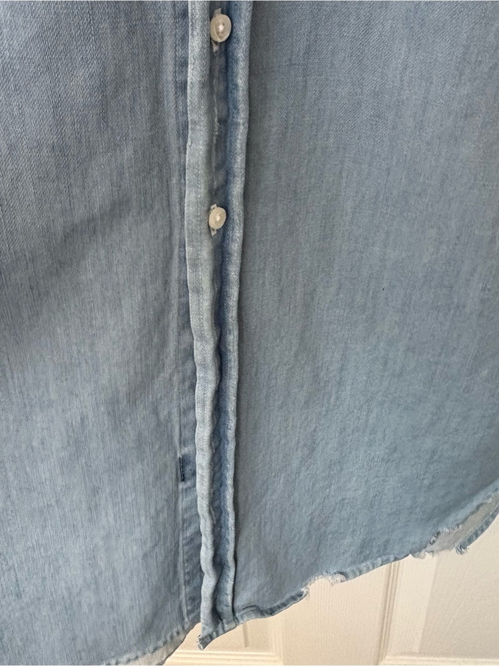 Frank & Eileen Rory Maxi Denim Shirtdress, Classic Blue Wash, XS - Picture 11 of 15